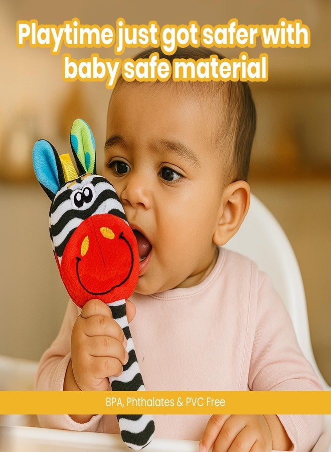 Nuluv Baby Rattle Toy, Colorful, Lightweight and Non-Toxic, Stimulates Auditory and Motor Skills, Lightweight and Easy to Hold Toy, for Babies 3+ Months, Red - Image 5